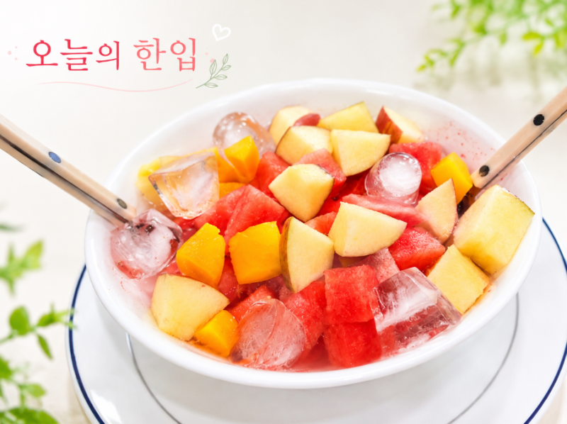 [택배후기] 갤러리아팜스 '제주미니 애플망고' 구매 후 시식 솔직 후기, 화채