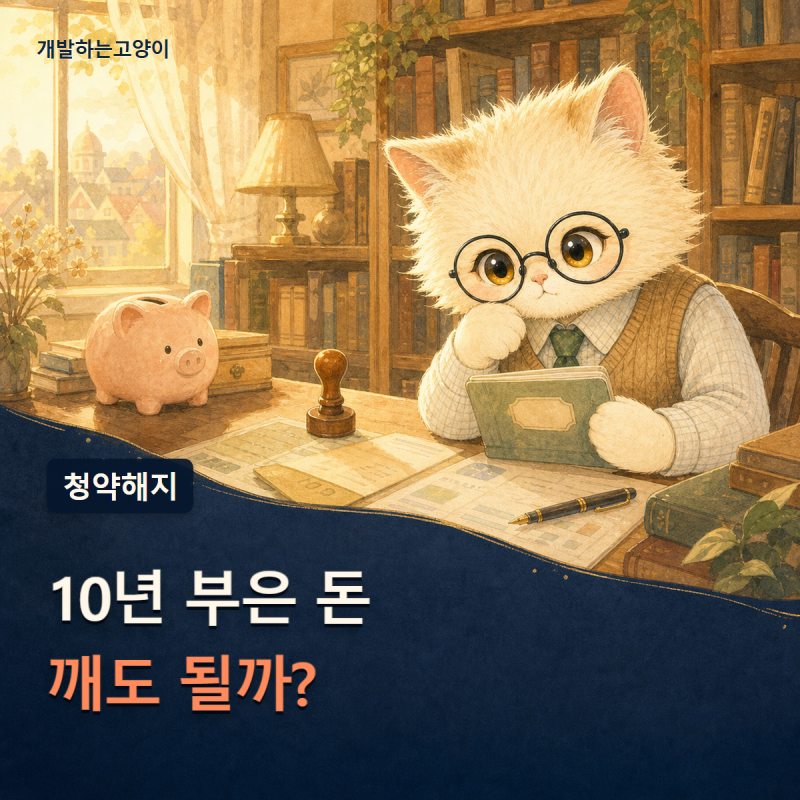 청약통장 해지 불이익 4가지, 10년 납입 깨기 전 확인할 변수