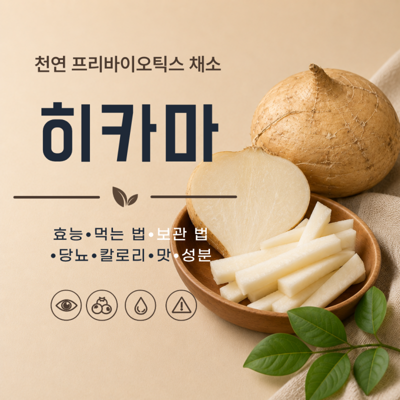 히카마 효능 7가지 먹는법 보관 법 당뇨 칼로리 맛 성분