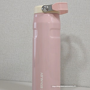스탠리 아이스플로우 에어로라이트 플립스트로 2.0 텀블러 710ml 피치 휩 글로스 내돈내산 2주 ....