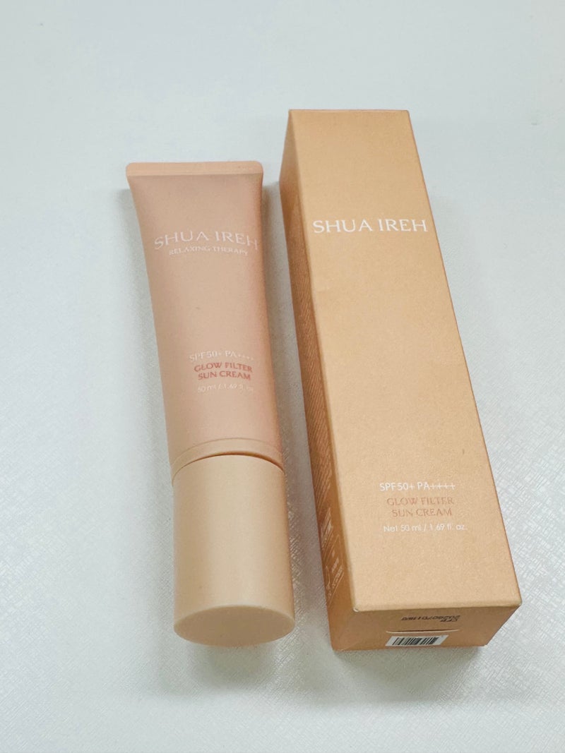 수아이레글로우필터선크림 글로우필터선 무기자차선크림필터를 씌운듯한 화사한톤업 가능