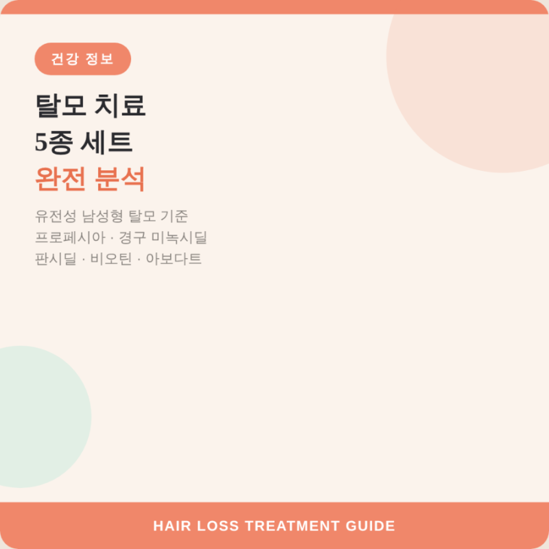 탈모약 어떤 조합이 베스트 조합인가요?(탈모 치료제 완전 분석. 프로페시아 · 경구 미녹시....