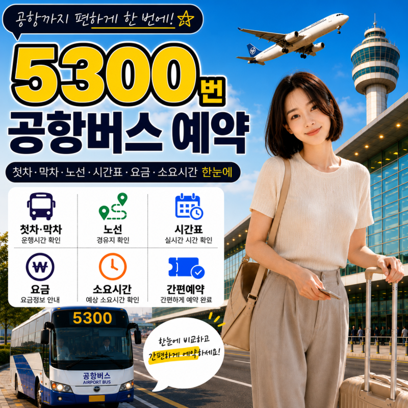 성남·서현역 공항버스 시간표｜5300 인천공항 예매·노선도·정류장 위치·소요시간 총정리