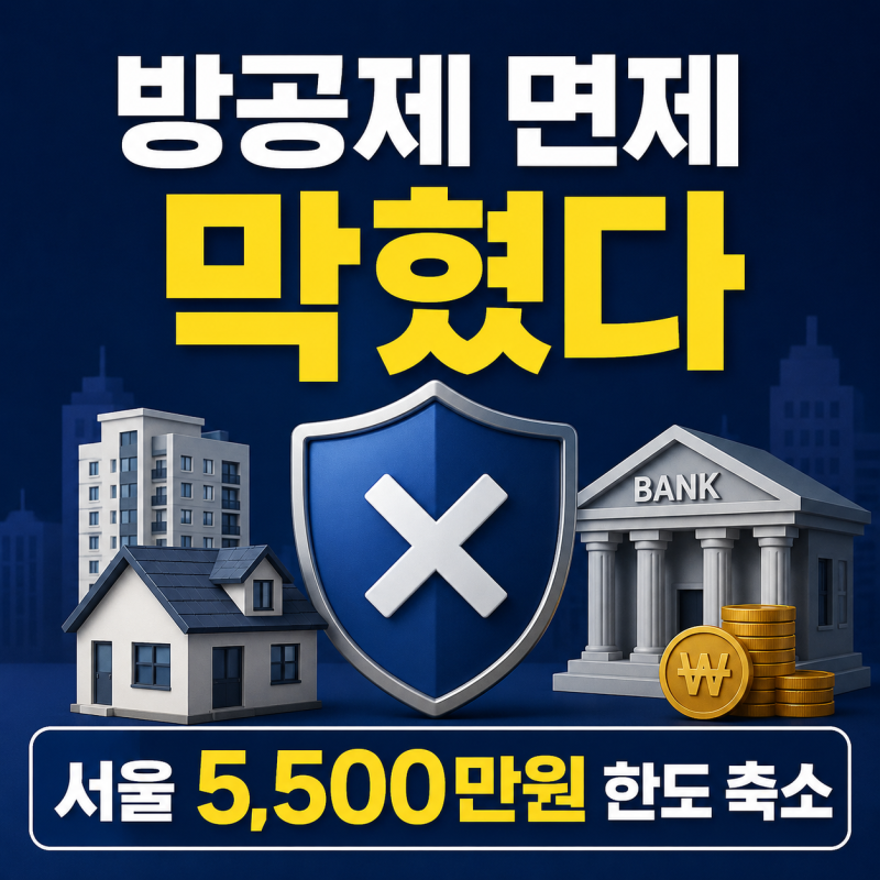 주담대 방공제 면제 조건 MCI 중단으로 이제 못 받나