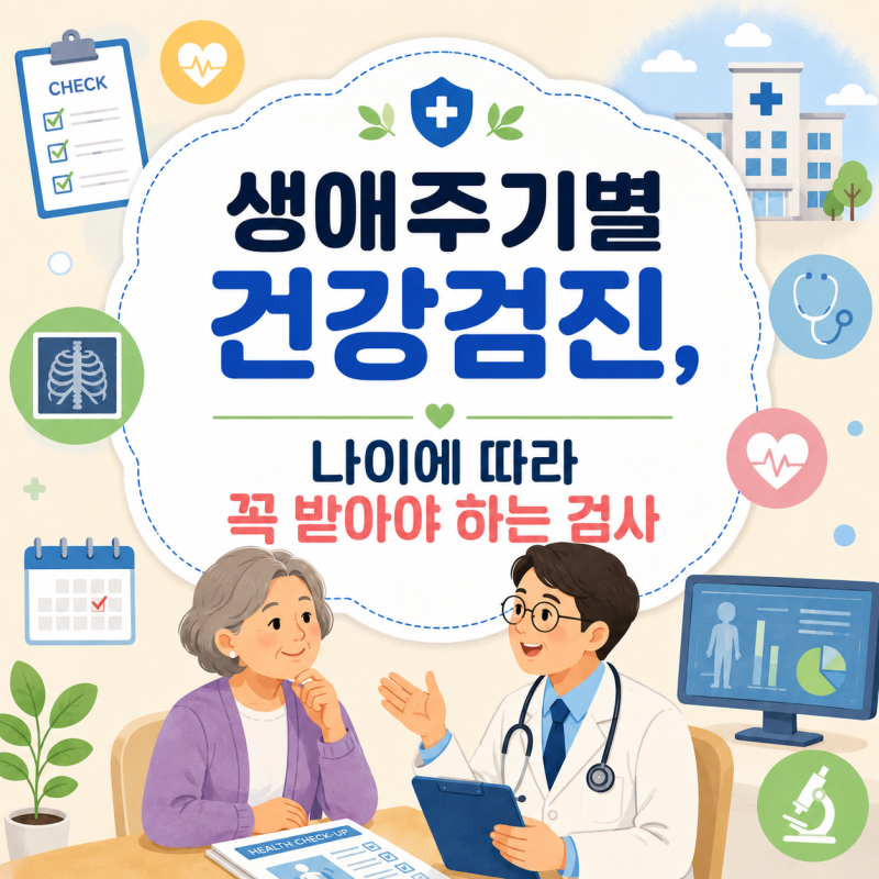 생애주기별건강검진, 나이에 따라 꼭 받아야 하는 검사