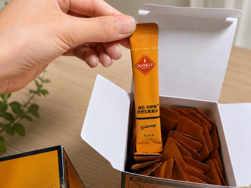 그레인온 골드 카무트 브랜드밀 효소 90g, 직접 먹어본 후기