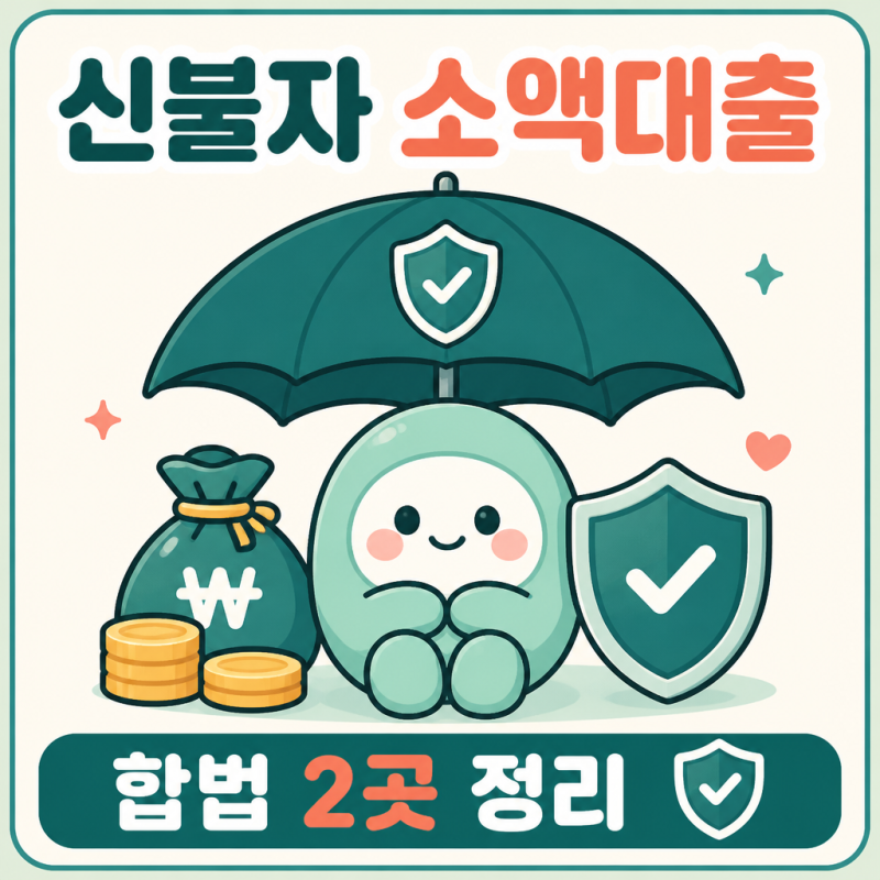 신불자 소액대출 조건, 어디서 얼마까지 될까? 합법 2곳 정리