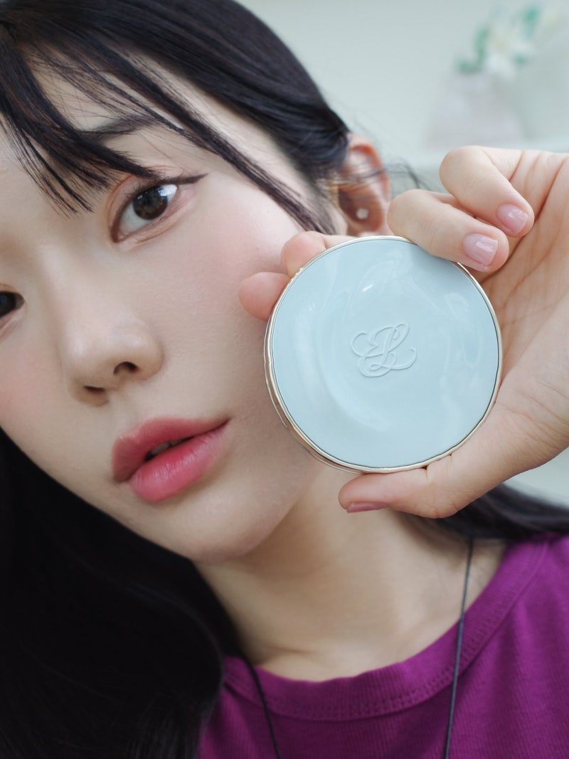 에스티 로더 더블 웨어 스킨 핏 쿠션 포슬린 발색 리뷰 (ft. 문상민 엘르 화보)