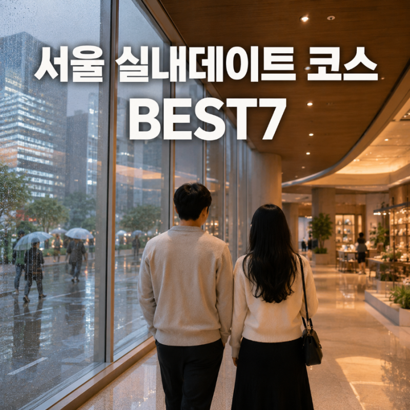 비오는날 서울 실내데이트 BEST7 장마철 가볼만한곳
