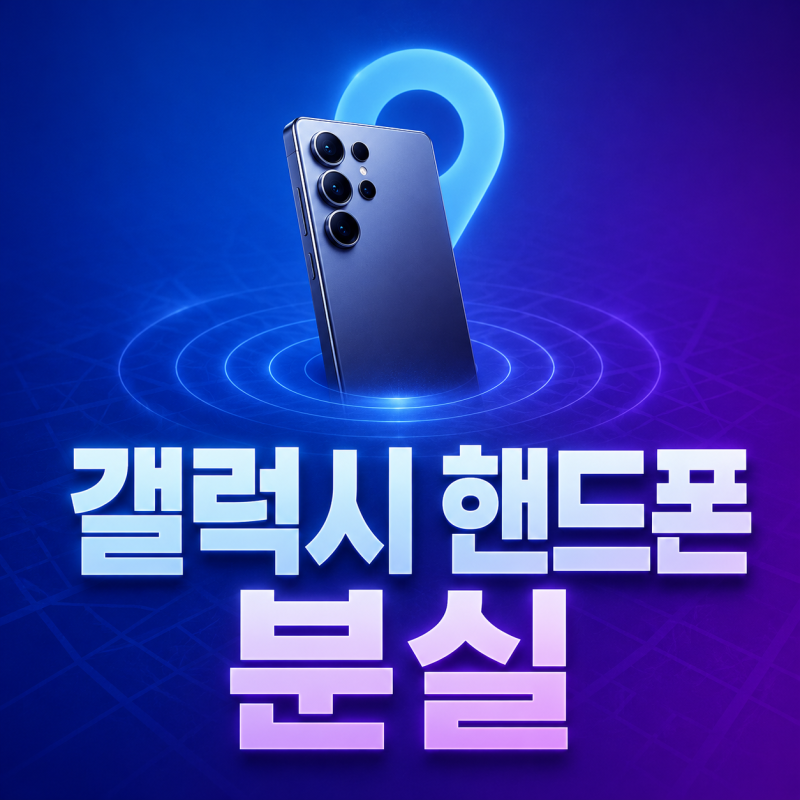 갤럭시 핸드폰 분실했을 때 위치추적 방법