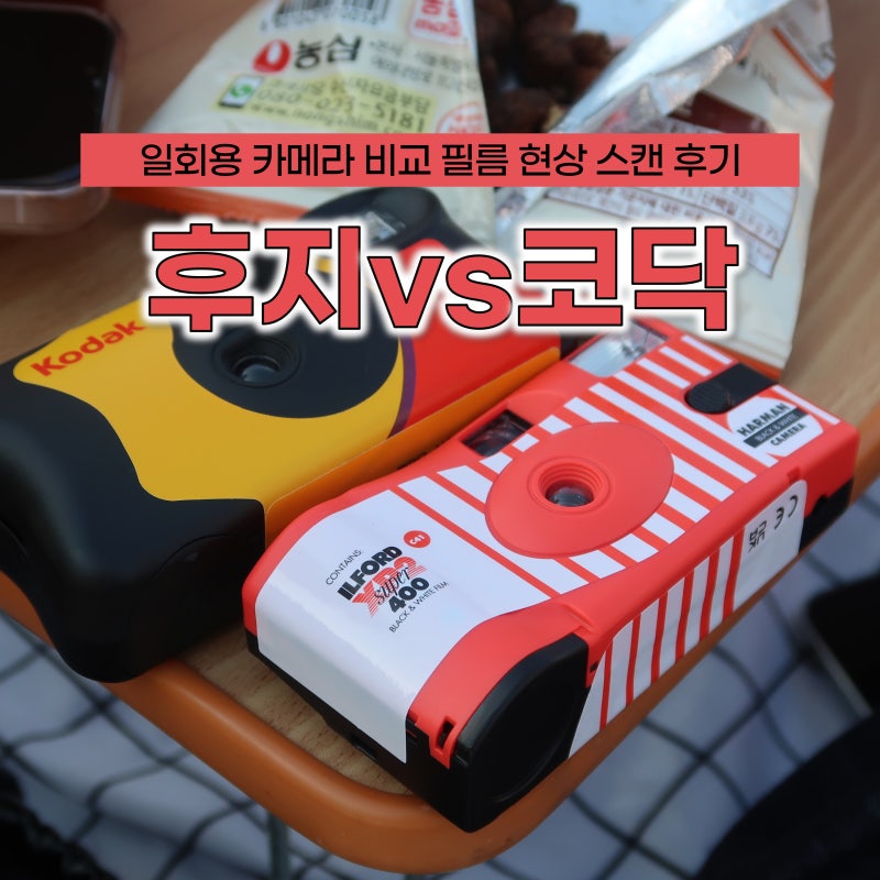 일회용 카메라 비교 후지vs코닥 차이 필름 현상 스캔 현상소 이용 후기