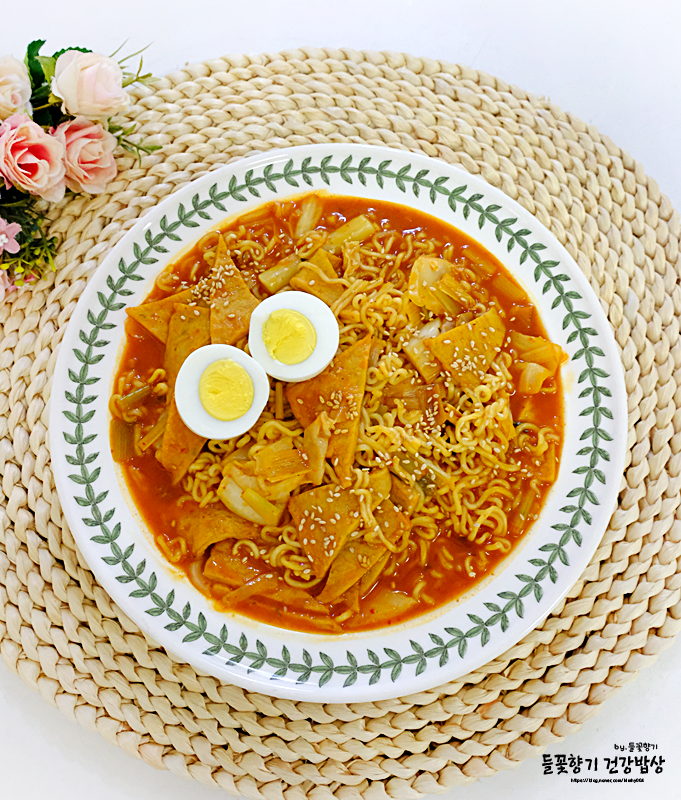 국물 라볶이 레시피 라면볶이 라면요리