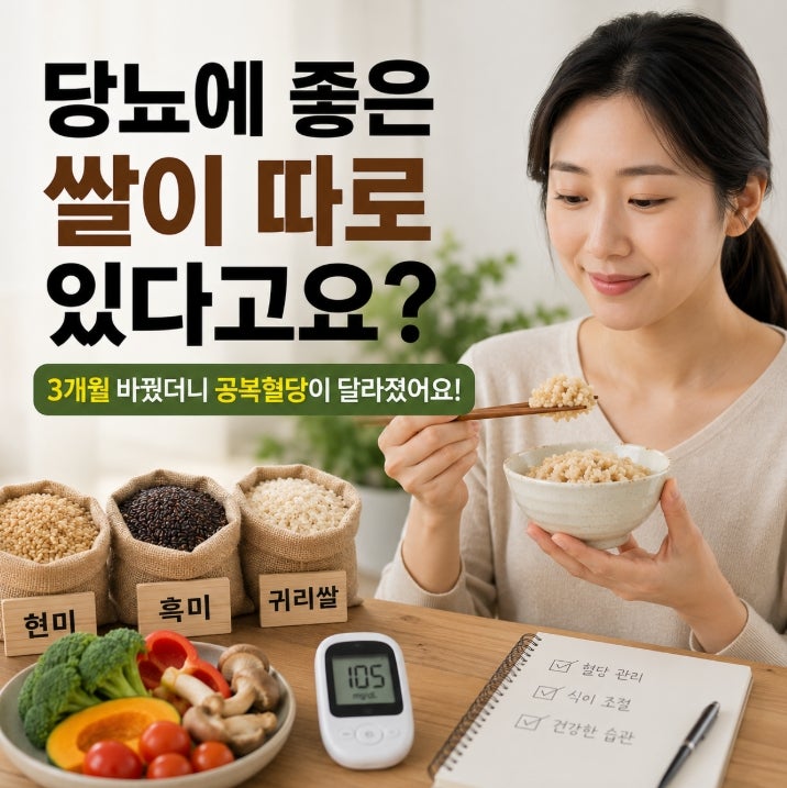 당뇨에 좋은 쌀이 따로 있다고요? 3개월 바꿔봤더니 공복혈당이 달라졌어요