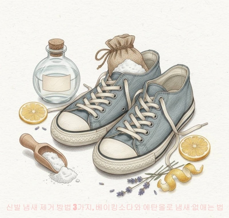 신발 냄새 제거 방법 3가지, 베이킹소다와 에탄올로 냄새 없애는 법