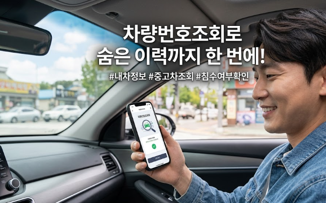 내 차 정보부터 중고차 이력까지, 차량번호조회로 한 번에 확인하는 방법