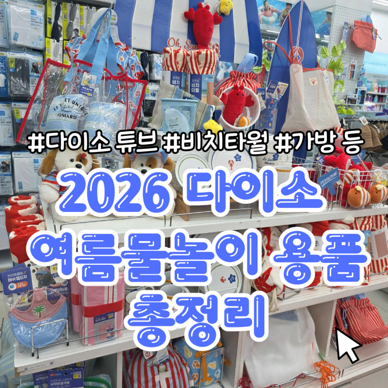 다이소 튜브 비치타올 2026 물놀이 용품 총정리