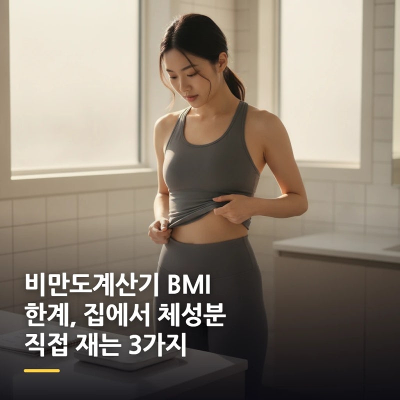 비만도계산기 BMI 한계, 집에서 체성분 직접 재는 3가지