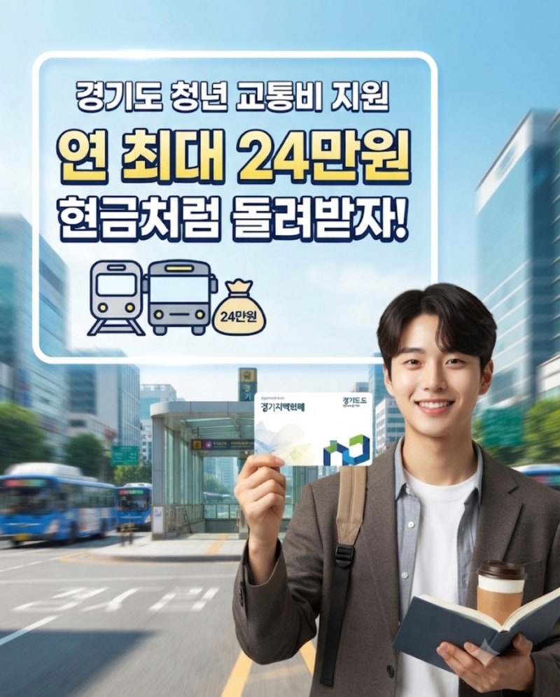 경기도 청소년이라면 놓치지 마세요! 교통비 연 24만 원 지원 혜택 총정리