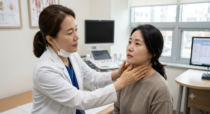 갑상선암 전조증상, 목에 만져지는 혹 이 증상 있다면 당장 병원가세요