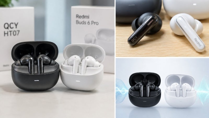 무선이어폰 뭐 살까? QCY HT08과 Redmi Buds 6 Pro 장단점 총정리