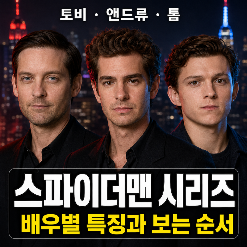 영화 스파이더맨 시리즈 순서와 배우별 특징, 토비 맥과이어·앤드류 가필드·톰 홀랜드 비교