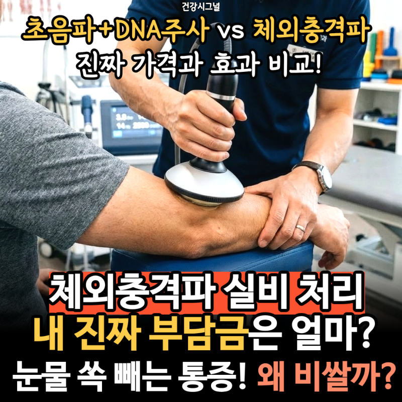 어깨 팔꿈치 체외충격파 10만 원? 가격이 비싼 진짜 이유와 실비 청구 꿀팁