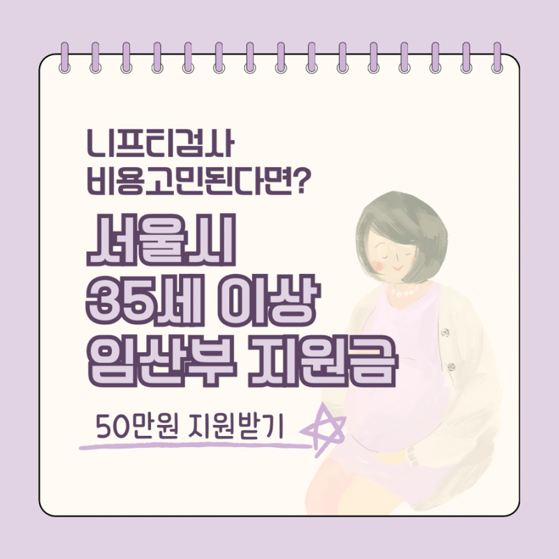 니프티 검사 비용 고민된다면? 서울시 고령 산모 지원금 신청 후기 (70만원 검사비, 50만원 지....