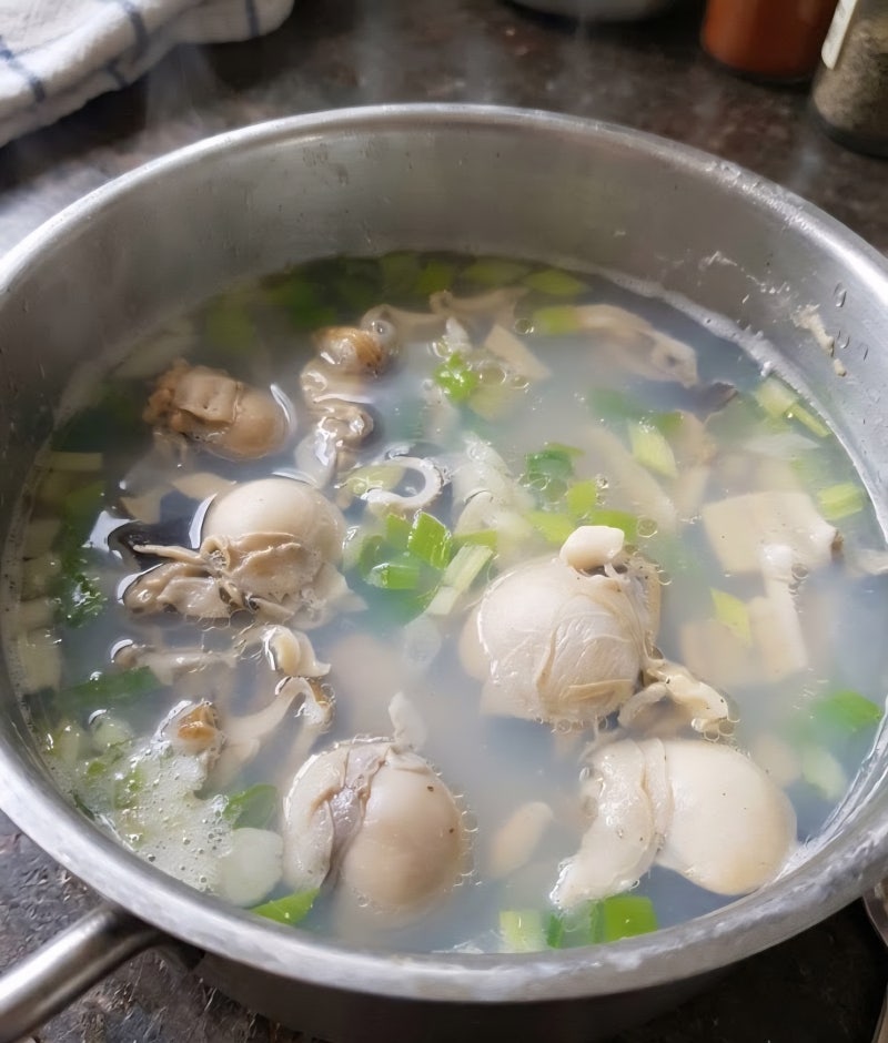 자연산 토종 우럭조개 요리 종류｜우럭조개탕·칼국수·된장국 레시피