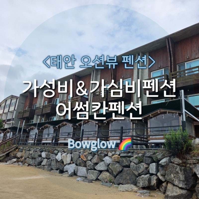 [태안: 어썸칸 펜션] 신두리해수욕장펜션에서 해루질에 바베큐장까지 즐긴, 가성비 오션뷰 ....