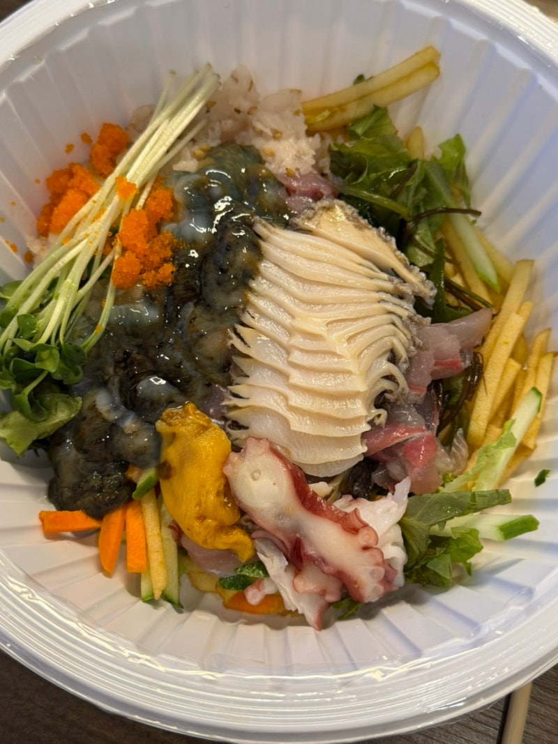 강원 맛집/속초 청초호 블루리본 물회맛집 시원한 살얼음 해전물회 청초수물회 포장 후기
