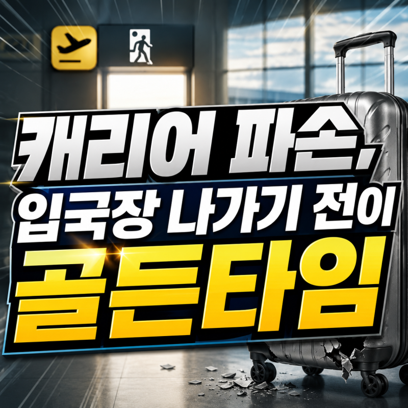 캐리어 파손·수하물 분실 여행자보험 보상 청구 방법