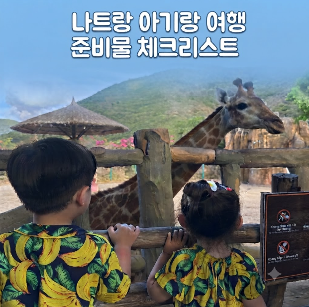 [베트남] 나트랑 아기랑 여행 준비물 체크리스트 | 46개월&30개월 아이랑 짐싸기 총정리
