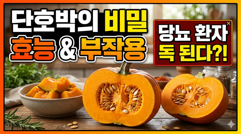 "단호박 효능 부작용, 당뇨 환자는 독 된다?