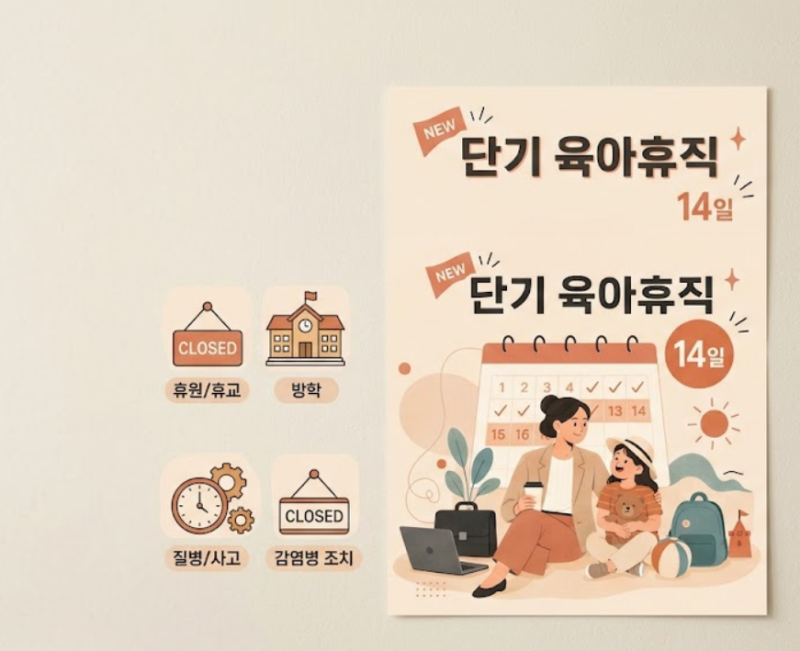 워킹맘~~~2026 단기 육아휴직 시행, 공무원도 해?