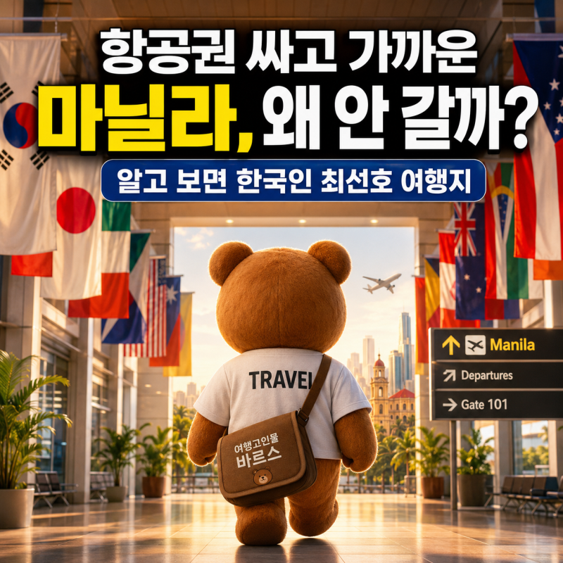 항공권 싸고 가까운 마닐라, 왜 안 갈까? 알고 보면 한국인 최선호 여행지