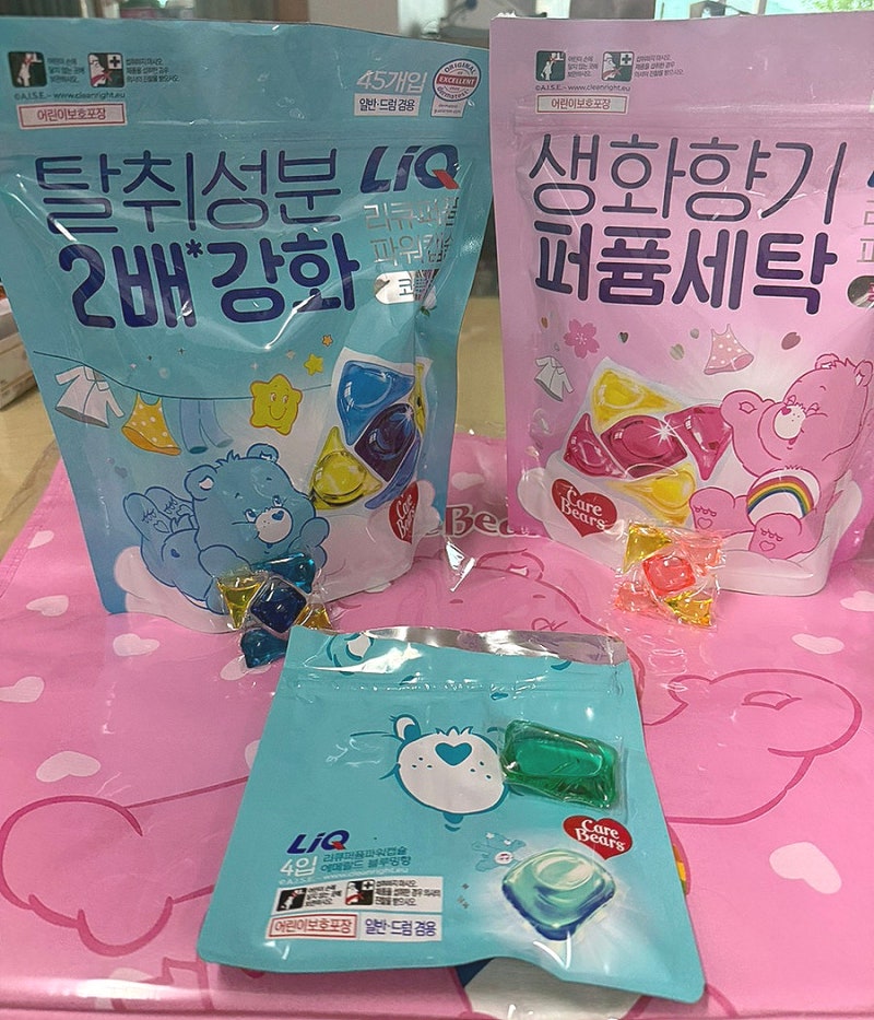 리큐 케어베어 캡슐 세제 사용 후기