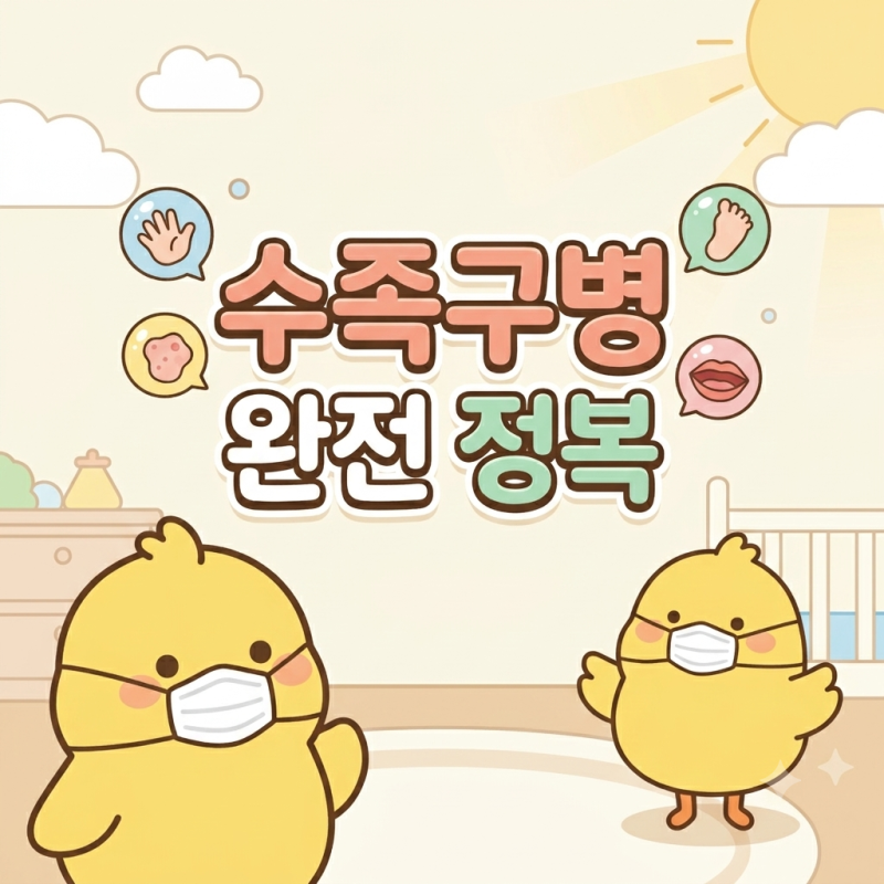 아기 수족구 초기증상, 잠복기부터 먹을 수 있는 음식까지 총정리