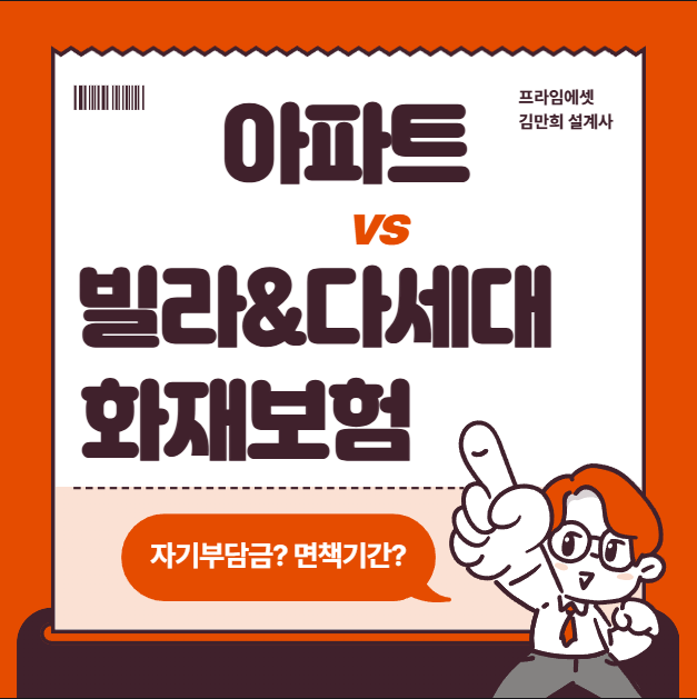 주택화재보험 빌라 구축아파트 급배수 자기부담금 면책기간 어떻게될까?