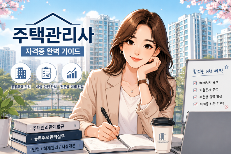 주택관리사 자격증 취득방법 총정리! 응시자격·시험과목·난이도·취업까지 한눈에