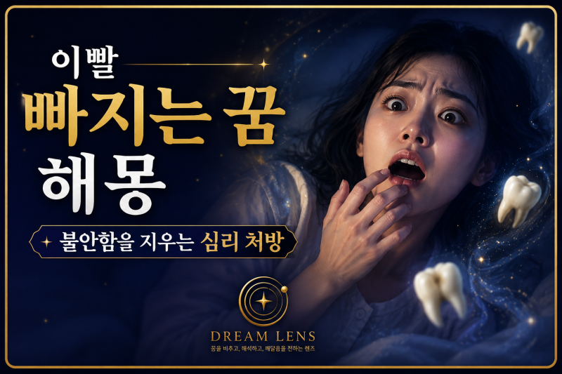 이빨 빠지는 꿈 해몽, 불안함을 지우는 심리 처방