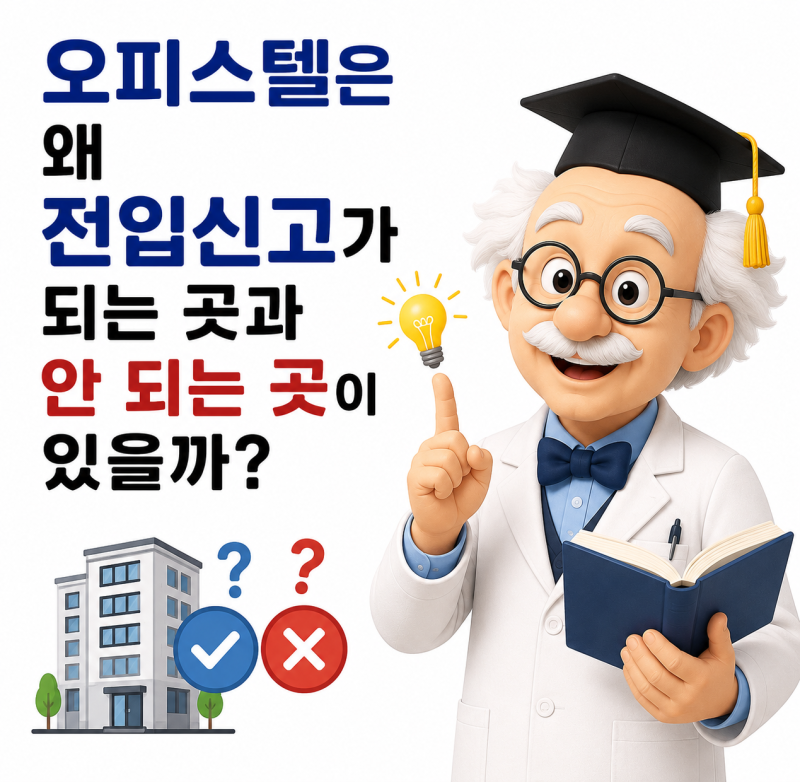오피스텔 전입신고 가능한 곳과 안되는 곳 차이｜업무용·주거용·사업자등록·세금까지 한....