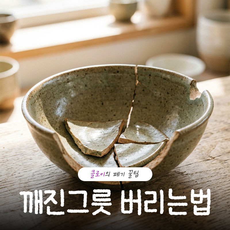 깨진그릇 버리는법 도자기와 유리를 나누는 진짜 이유