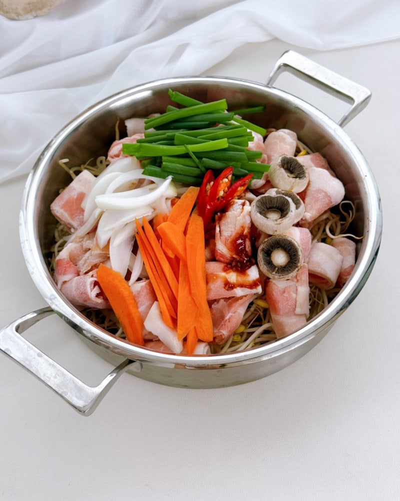 콩불 레시피 제육볶음 양념 하나로 끝! 콩나물불고기 대패삼겹살요리