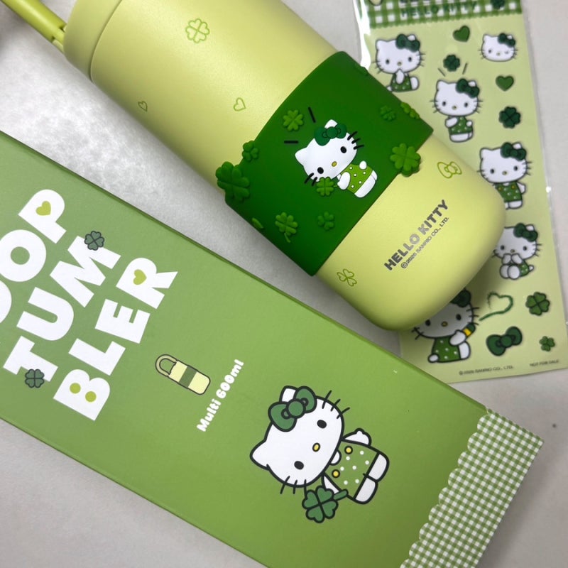 레고트 X 헬로키티 한정판 콜라보 에디션 루프 텀블러 멀티 600ml 굿럭 그린색상 :: 내돈내산 ....