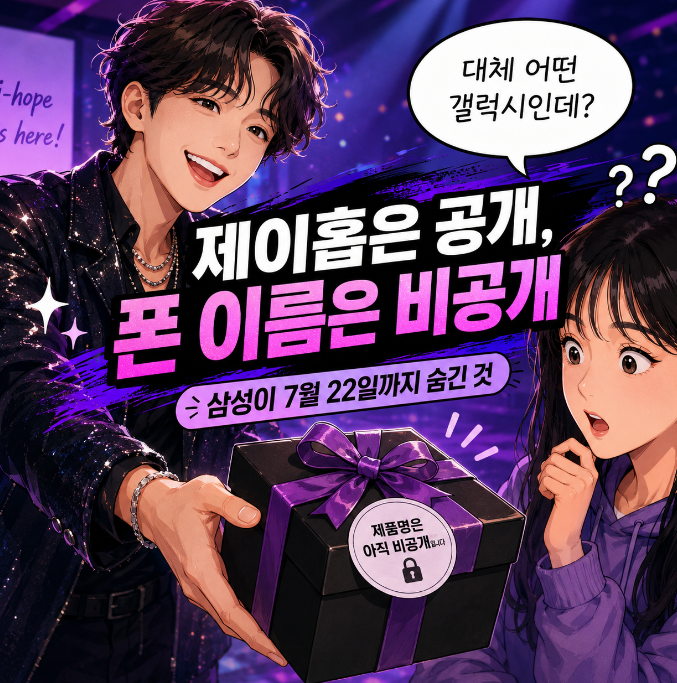 제이홉 삼성 갤럭시 티저 공개, BTS 새 광고와 7월 22일 신제품 정체
