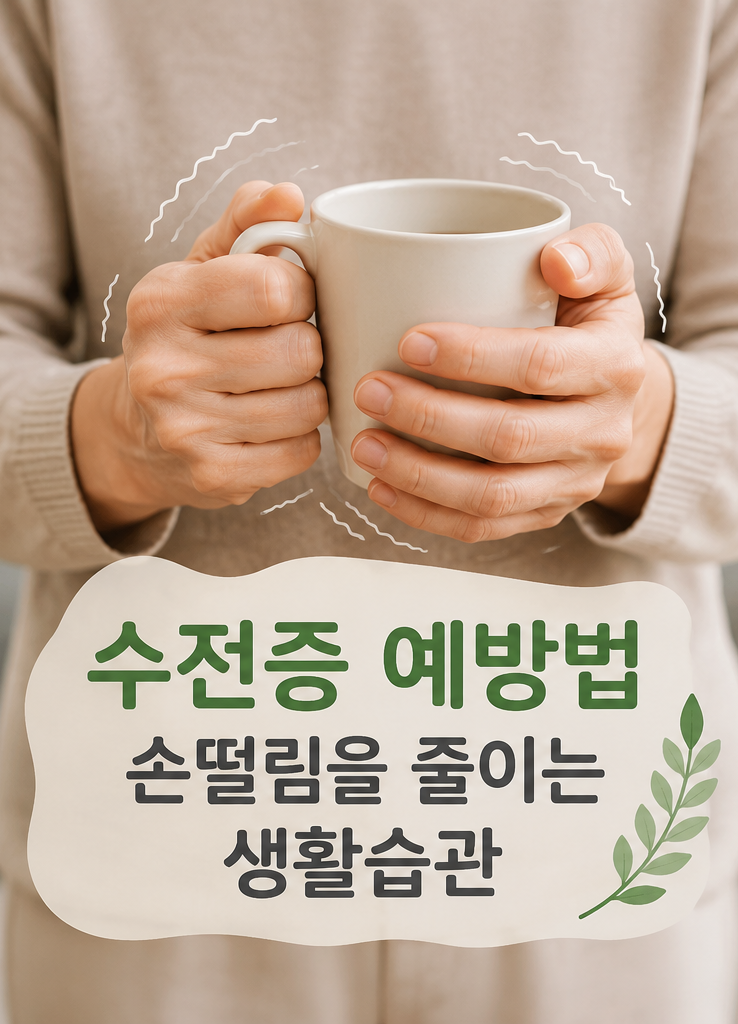 수전증 예방법은? 손떨림을 줄이는 생활습관과 도움 되는 음식·운동