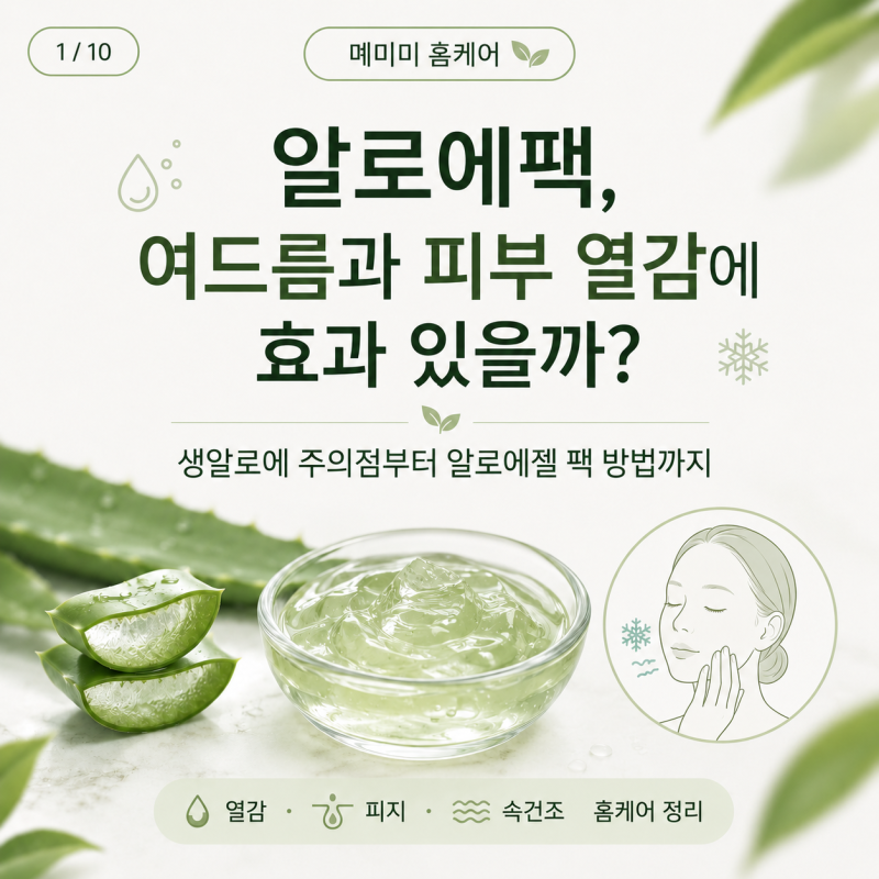 알로에팩, 여드름과 피부 열감에 효과 있을까? 생알로에 독성·알로에젤 고르는 법