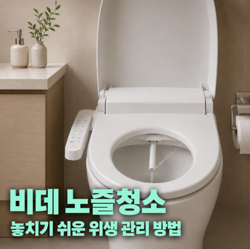 비데 노즐 청소, 놓치기 쉬운 위생 관리 방법