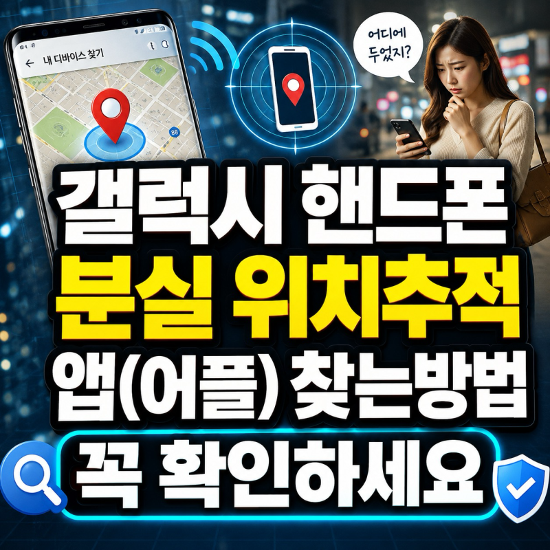 갤럭시 핸드폰 분실 위치추적 앱(어플) 찾는방법 꼭 확인하세요