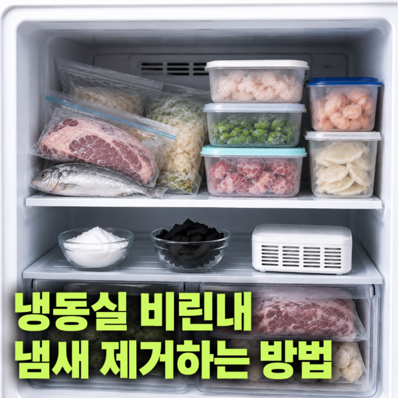 냉동실 비린내·음식 냄새 제거하는 확실한 방법 총정리